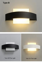 TOMAXIN Lámpara de pared LED de 24 cm lámpara de noche simple lámpara de pasillo sala de estar dormitorio tres colores - details 13