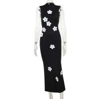 Novedad de verano, vestido largo ajustado a la moda y con estilo, vestido pequeño de cuello alto para mujer YY24077MHO - details 4