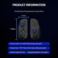 Mando inalámbrico Compatible para Switch /Lite/OLED JoyPad JoyController Joystick con doble vibración 6 ejes - details 6