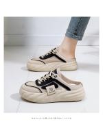 2025 Verano De Un Pedal Sandalias De Las Mujeres De Desgaste Exterior De Moda Sandalias De Suela Gruesa Retro Casual Playa KT2633 - details 0