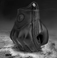 Guantes de cuero genuino para motocicleta, manoplas de piel de cabra para verano, operación táctil, protección de articulaciones - details 7