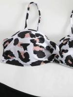 Conjunto de bikini push-pull para mujer, bikini sexy de encaje con lazo, traje de baño de dos piezas para mujer, traje de playa L 2024 - details 8