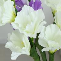 Rama de gladiolo Artificial de 84cm, arte Floral, simulación de tacto Real, flor de gladiolo hecha a mano, flores falsas, decoración para el hogar y la Oficina - details 5