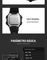 SKMEI-reloj deportivo para hombre, cronómetro con luz trasera, cuenta atrás, resistente al agua, 5bar, alarma - details 23