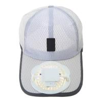 K Gorra de béisbol con protección solar para adultos, mini ventilador de refrigeración recargable por USB, malla transpirable, gorra de camionero estable para pescar, - details 8