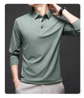 Nuevo POLO ajustado de manga larga, top de punto fino para hombre - details 15