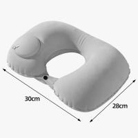Almohada de Viaje Inflable en Forma de U Almohada de Apoyo para el Cuello Portátil para Dormir y Inflar - details 1