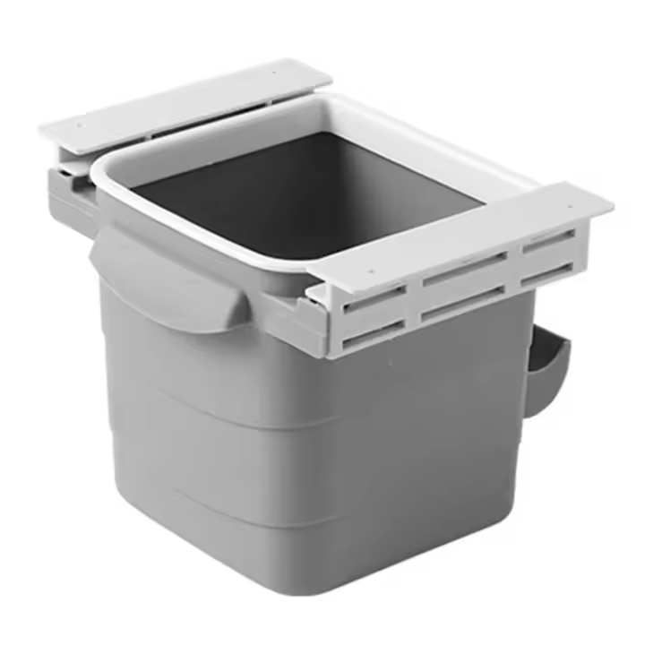 Cubo de basura retráctil oculto, papelera adhesiva de escritorio de oficina, cubo de basura de plástico clásico - 1