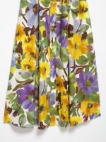 Ropa de mujer europea y americana popular vestido midi de popelina estampado - details 5
