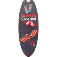 Tabla de surf colgante de madera para playa, decoración de pared de Bar Tropical temática de verano, bienvenido al Paraíso, letrero de puerta para habitación del hogar - details 14