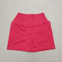 Hamidou pantalones cortos deportivos para mujer, Shorts de Yoga con cintura cruzada, gimnasio, entrenamiento, correr, cintura alta, realce de cadera, sin costuras, Fitness - details 13