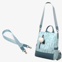 Mochila Con Estampado Floral Para Mujer, Bolsa De Viaje Informal, Con Bola De Pelo, De Gran Capacidad, Nueva - details 17
