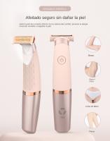 Maquinilla de afeitar eléctrica portátil, inalámbrica, recargable - details 0