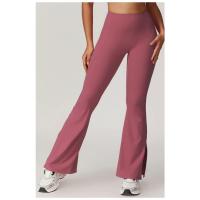 Pantalones acampanados de cintura alta para mujer, pantalones acampanados elásticos para gimnasio, ropa deportiva, botas cortas, mallas de Yoga - details 3