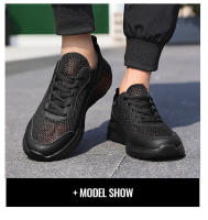 Zapatos deportivos de verano para hombre, con superficie mh transpirable, ligeros e informales, suela gruesa de gran tamaño para correr y viajar - details 10