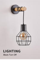 LEFAN-luz de pared Retro de estilo Industrial americano, candelabro para dormitorio, comedor y jardín, 20CM - details 9