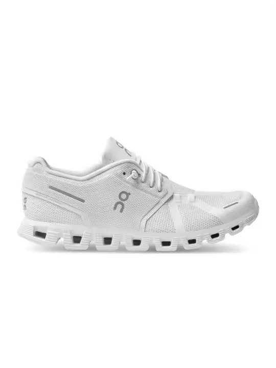 Zapatillas Blancas Running Cloud 5 Todo Blanco - 1