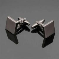 Gemelos de camisa franceses clásicos para hombre, botones cuadrados de metal negro de alta calidad, accesorios comerciales TRE, regalos de joyería - details 4