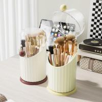 Estuche de almacenamiento de brochas de maquillaje de gran capacidad, organizador de cosméticos de plástico impermeable con tapa transparente - details 6