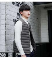 Abrigo de invierno ligero sin cuello para hombre con decoración de botones y chaleco - details 14