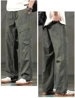 Pantalones de Trabajo Casuales para Hombres Ajuste Delgado, Múltiples Bolsillos, Estilo Callejero de Moda Urban - details 0