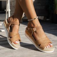 Sandalias de tacón de cuña informales para mujer, zapatos de verano - details 4