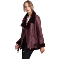 Abrigos gruesos de piel sintética para mujer, chaqueta de piel de oveja, prendas de vestir de aviador, Casaco femenino, Invierno - details 5