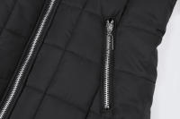 Chaqueta de Invierno con Capucha y Manga Larga Cálida, Estilizada, Abrigo de Lino con Forro de Vellón para Mujeres - details 4