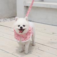 Conjunto de Correa de arnés para Mascotas Ajustable con Encaje Floral Ropa de Perro Linda para Cachorros Accesorios de Arnés para Perros - details 16