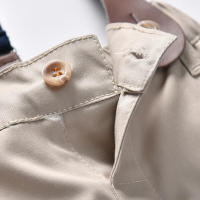 Camisa de manga corta de algodón con cuello vuelto a rayas para niños, estilo coreano, ropa de verano 2025 - details 8