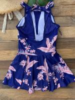 Traje de baño de una pieza de talla grande para mujer, traje de baño grande con falda, monokini vintage, 2023 - details 4