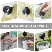 Bolsa de Almacenamiento de Agua Plegable de 8L Sin Salidas, Ajustable, Portátil, Adecuada para Acampar, Senderismo, Montar, Deportes al Aire Libre - details 0