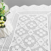 Camino de mesa de encaje blanco minimalista moderno, juego de decoración de mesa de estilo nórdico, mantel de lino adecuado para restaurantes de cocina - details 11