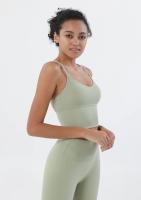 Sujetador deportivo de nailon S-XL para mujer, Bralette, ropa interior transpirable, Leggings deportivos, Top Sexy, 10 colores - details 20