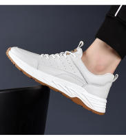 Zapatos de cuero de piel de vaca de primera capa, deportivos, casuales para hombres, moda - details 16