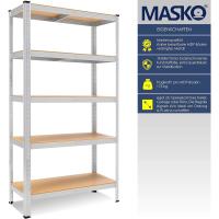 Estantería de Almacenamiento para Cargas Pesadas 180 x 90 x 40 cm, Hasta 875kg, 5 Estantes Ajustables, Tablero de Fibra de Densidad Media y Metal - details 3