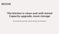 Under Sink Storage Rack Pull out Cabinet Organizer Kitchen Sliding Drawer Storage Basket Handle Bowl Plate Rack Holder Shelves - details 11