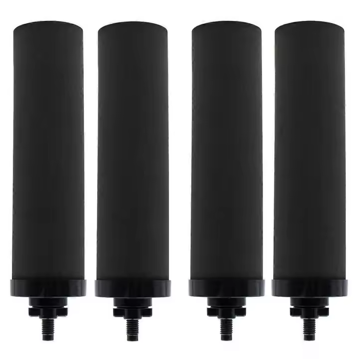 Reemplazo de filtro de agua de 4 Uds para filtros de Bb9-2 de carbón activado negro Berkey para agua alimentada por gravedad - 1