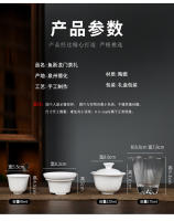Dehua Porcelana Blanca Oveja Grasa Jade Kung Fu Té Tazón Cubierta, Caja de Regalo, Regalo de Empresa, Juego de Cerámica de Mano - details 8