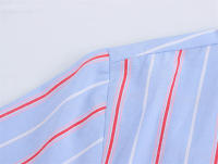 OUWU- Blusas A Rayas Con Cordones Para Mujer, Top Elegante Con Cuello En V Y Manga Larga Con Lazo, Camisa Holgada De Calle Dulce, Novedad De Primavera Y Verano 2025 - details 6