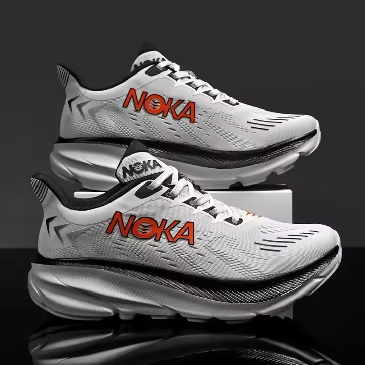 Zapatillas de correr para hombre Transpirables, absorventes de choques, antideslizantes, para correr al aire libre Zapatos de carrera de lujo, zapatos de malla todo terreno - 1