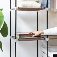 Armario Plegable Grande de Tela Ropero con Barra para Colgar Ropa 88 x 170 x 45 CM - details 1