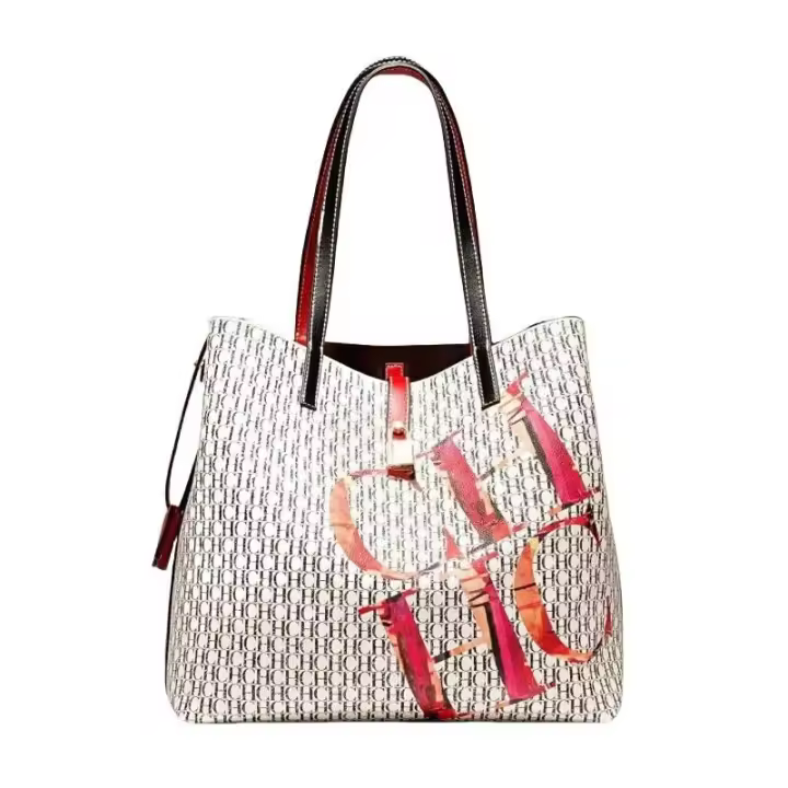 CH Crossbody Classic Temperament Style Calidad Impresión de letras Bolso de hombro para mujer Tote de gran capacidad Mochila de lujo de alta gama - 1