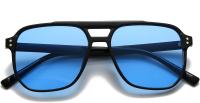 Gafas de sol estilo aviador retro para mujeres y hombres, clásicas de los años 70, montura cuadrada, lentes de sol vintage - details 20
