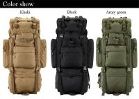 Mochila GRANDE DE 70L para deportes al aire libre, bolsa táctica militar 3P para senderismo, Camping, escalada, impermeable, resistente al desgaste, de nailon - details 15