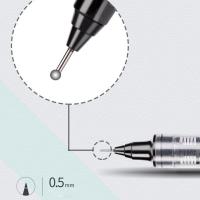 Bolígrafo de Gel con tubo de aguja completa, pluma de Rollerball de alta capacidad, de secado rápido, líquido recto, 0,5mm - details 3