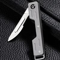 Mini maquinaria plegable de rendimiento, bisturí médico EDC, cuchillo de bolsillo para desembalaje al aire libre - details 11