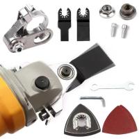 Accesorio para amoladora angular M10/M14, herramientas oscilantes de pulido, conversión de cabezales universales para carpintería, rosca M10/M14 - details 13