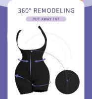 Slimming Shapewear for Women Postpartum Tummy Control Body Shaper Butt Lifter Bodysuit Zipper Open Bust Open Crotch Corset Fajas - details 3