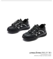 Zapatillas blancas de suela de espuma gruesa Versátiles zapatos deportivos para mujer transpirables - details 6